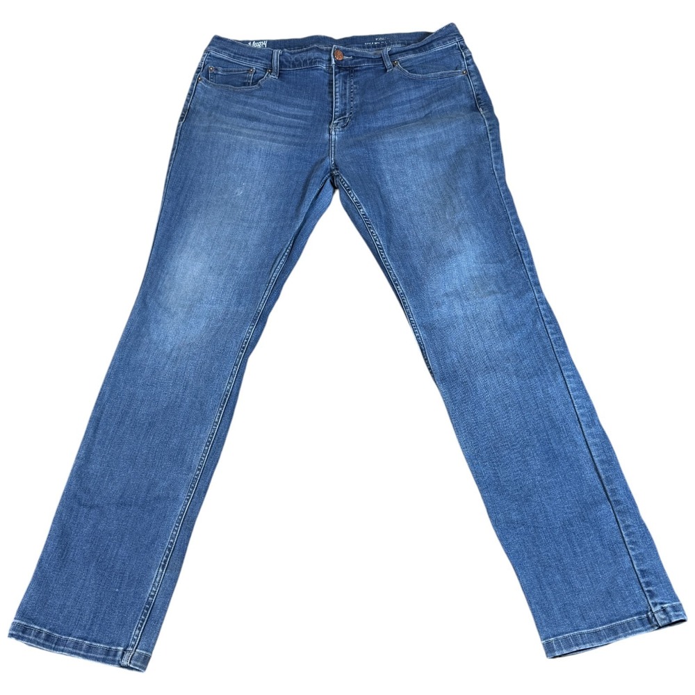 Mugsy Kinzies Jeans Mens 39x33 Blue Denim Medium Wash Straight Leg Outdoor Wear